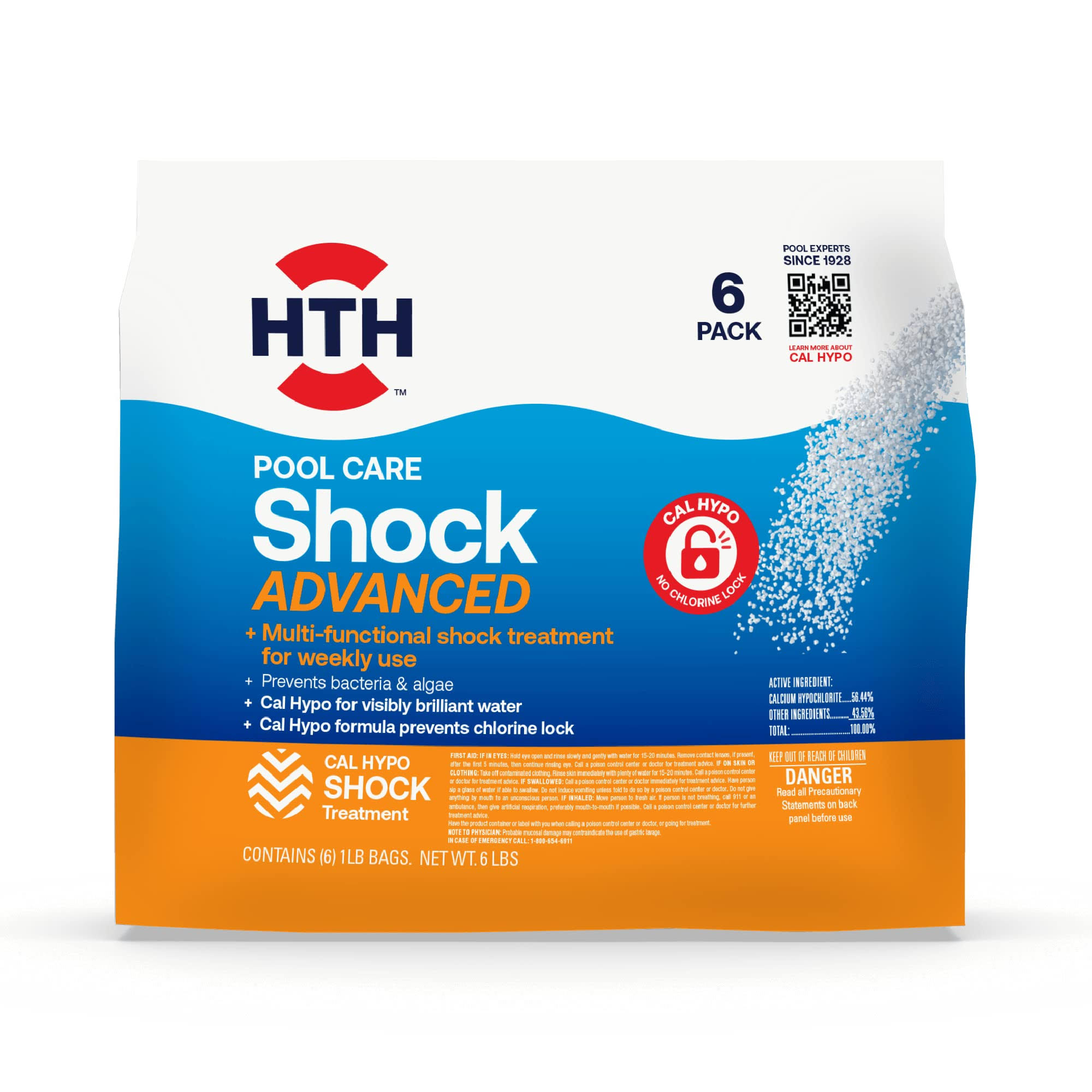 Hth Pool Care Solid Shock Treatment 6 lb