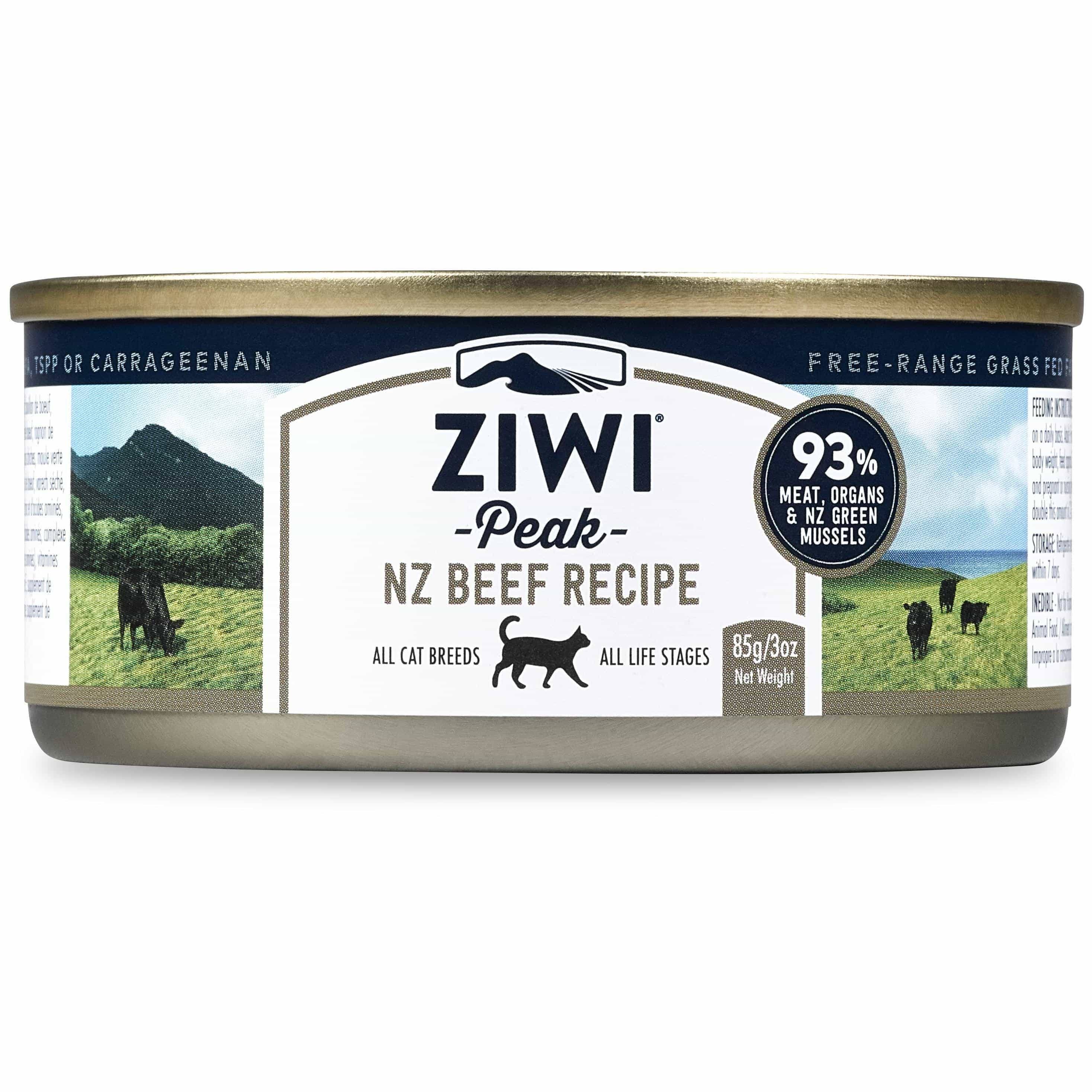 Ziwi Peak Moist Cat Food - Beef, 85g