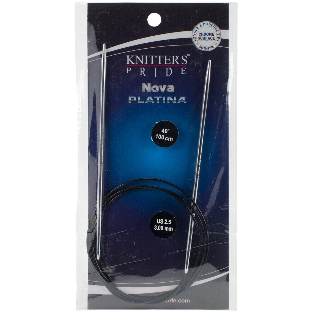 Knitter's Pride Nova Platina 40" Circular Needle (1 pair) - 3.25mm (US 3)