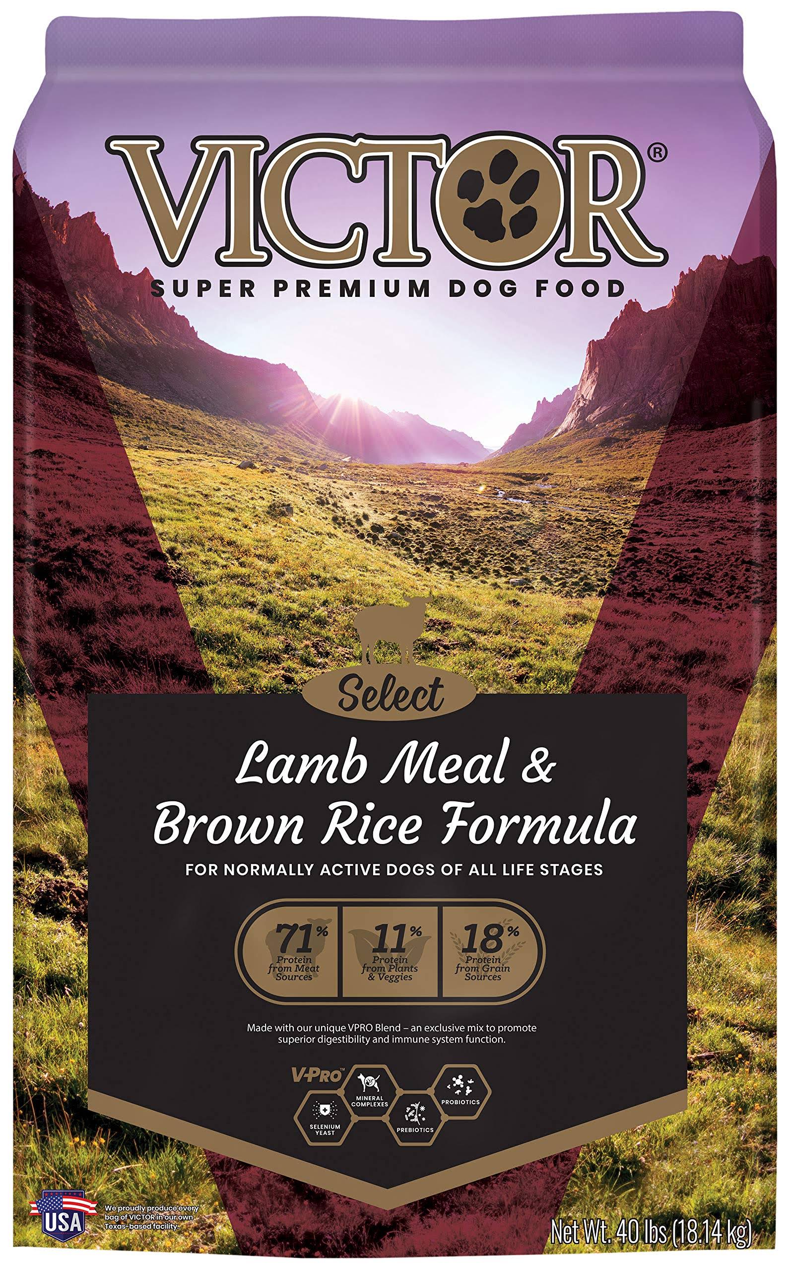 Victor Dry Dog Food - Lamb Meal and Brown Rice, 40lbs