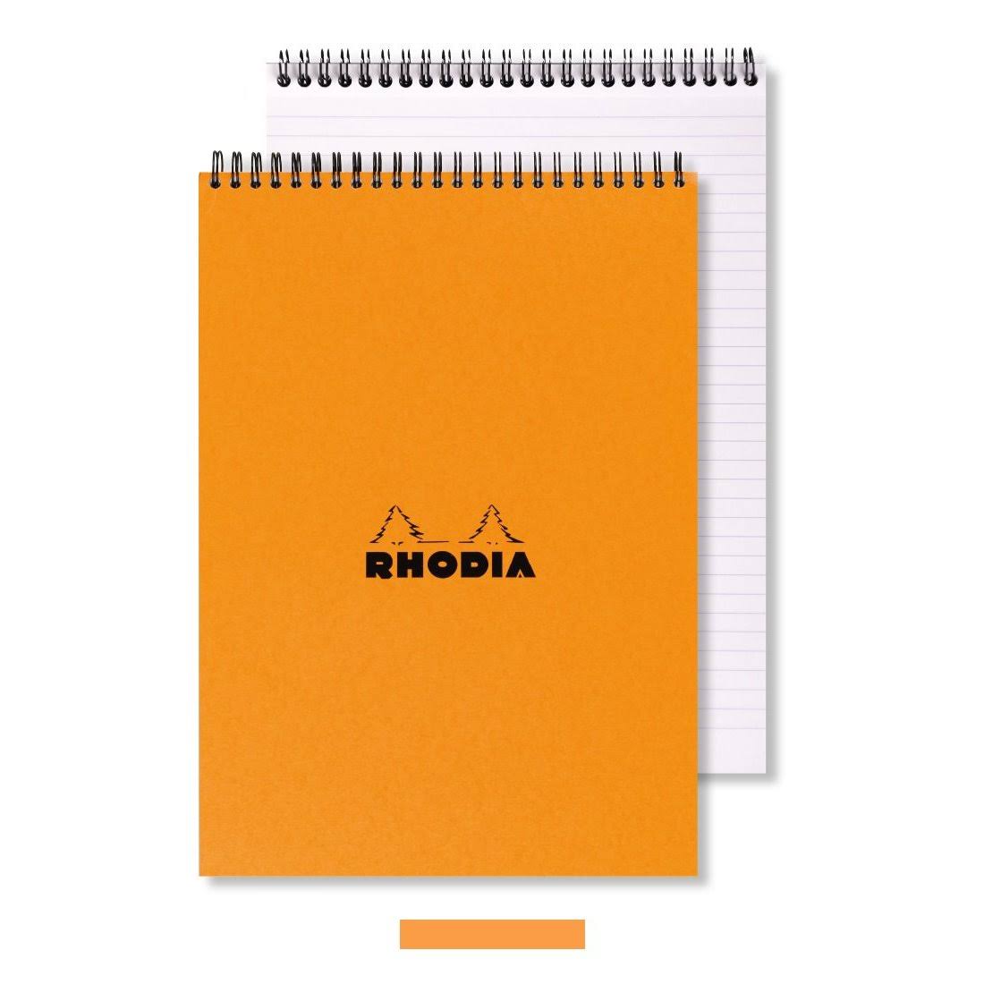 Rhodia Wirebound Pad - Orange, 5.8" x 8.3"