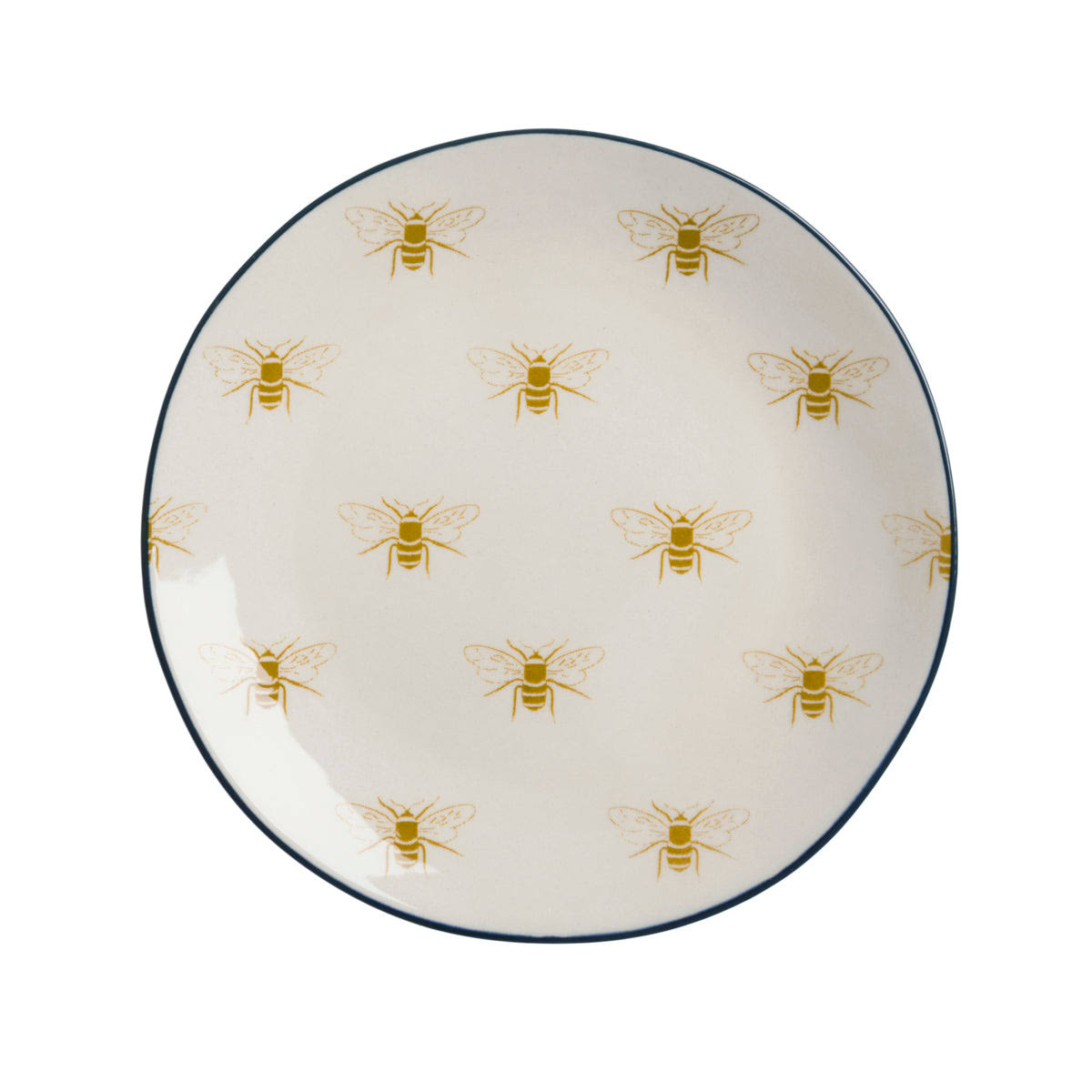 Bees Stoneware Nibbles Side Plate by Sophie Allport
