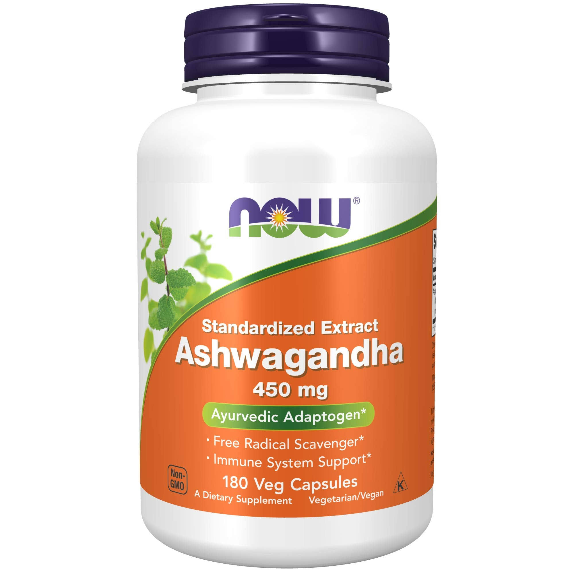Now Foods - Ashwagandha, 450 mg, 180 Veg Capsules