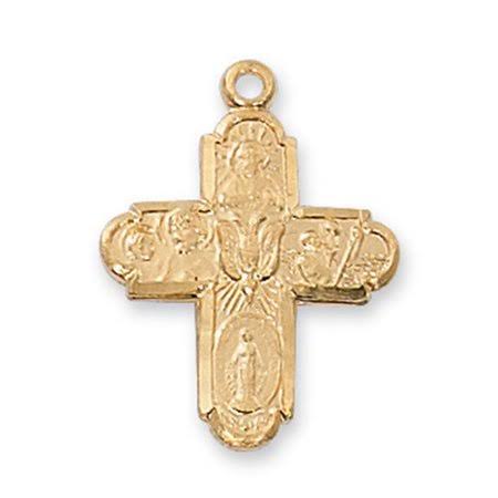 Gold Over Sterling 4-Way Pendant | J2210S