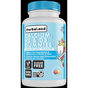 Herbaland Gummies for Adults: Calcium K2 D3 | Vitarock