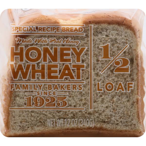 Lewis Bread, Honey Wheat, 1/2 Loaf - 12 oz