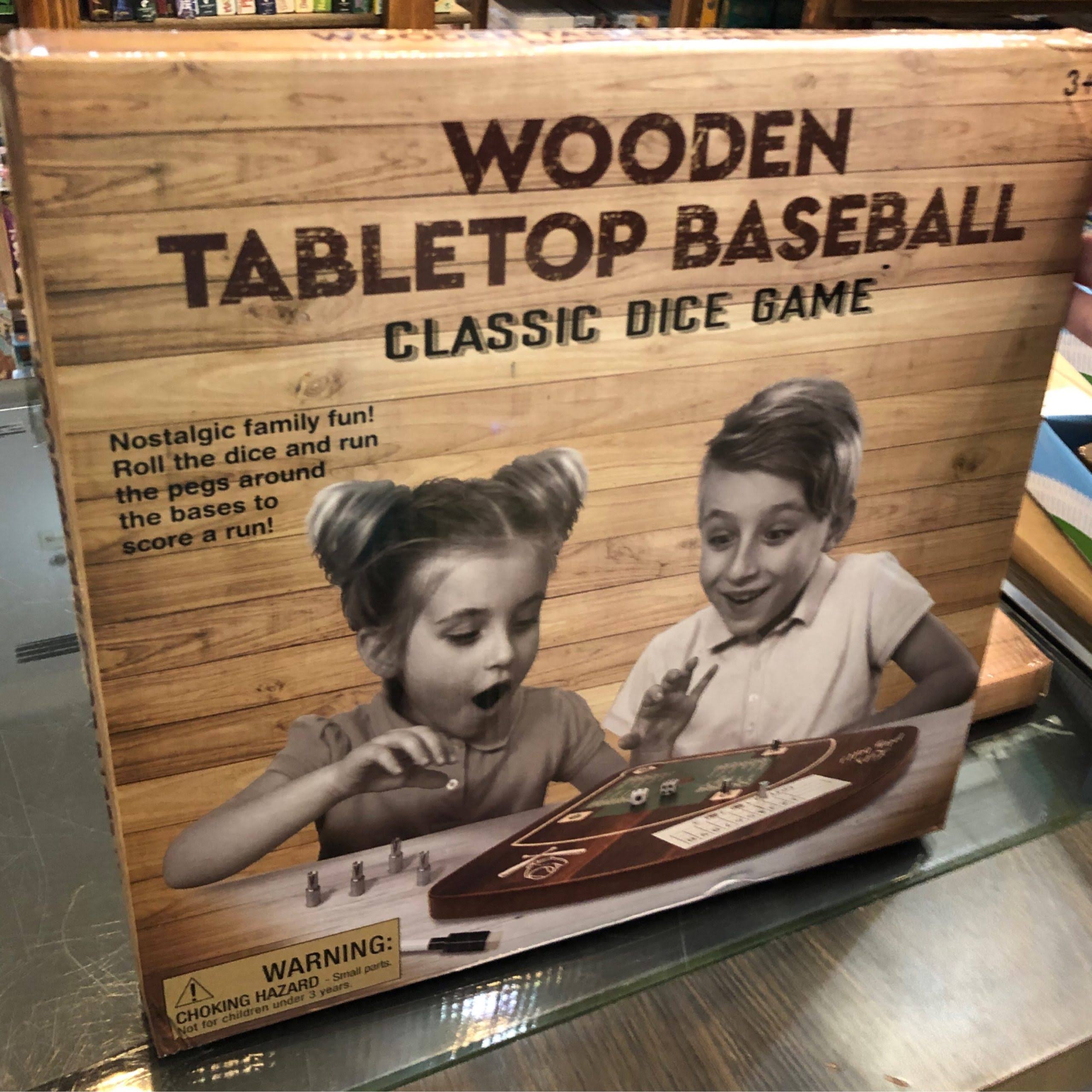 Wooden Tabletop Baseball