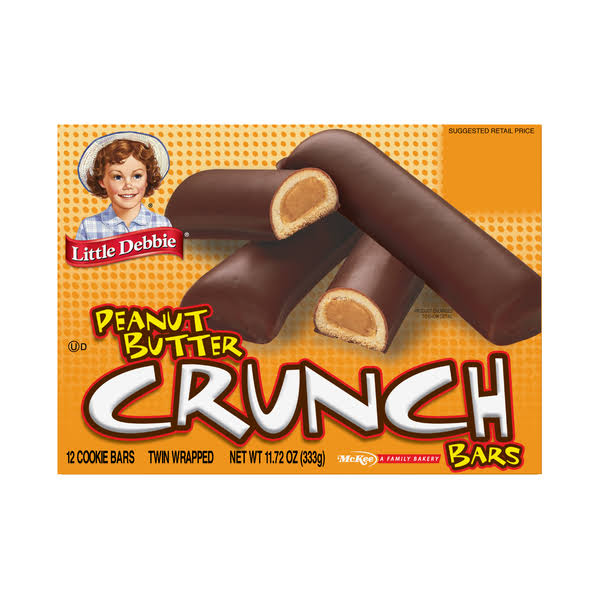 Little Debbie Crunch Bars - Peanut Butter, 11.5oz