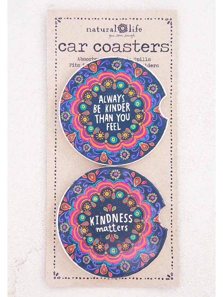 Natural Life : Kindness Car Coasters