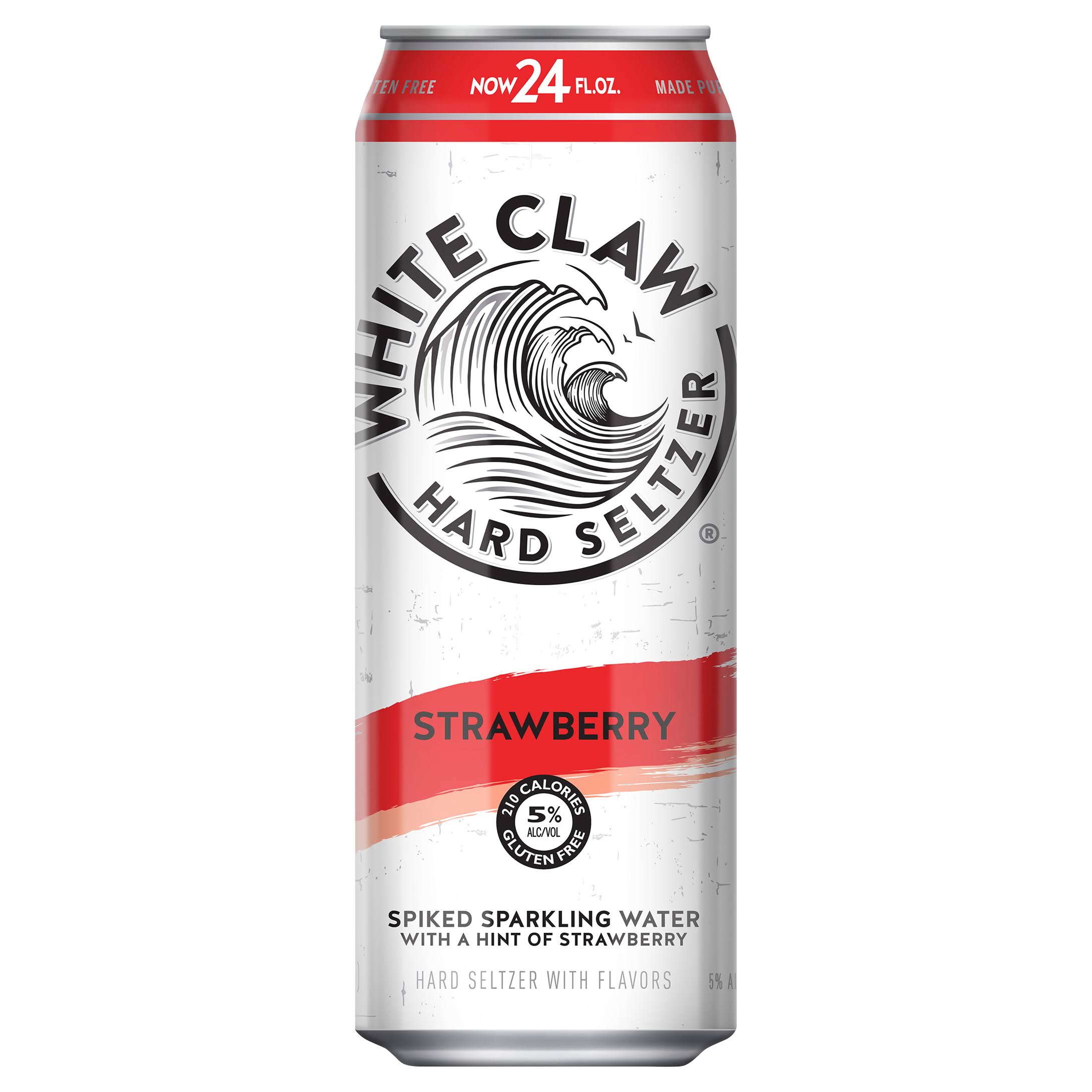 White Claw Hard Seltzer, Strawberry - 19.2 fl oz