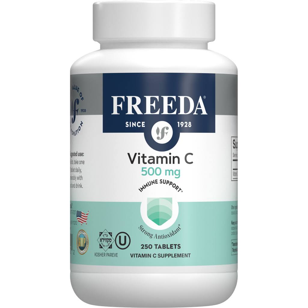 Freeda Kosher Pure Vitamin C 500 mg. - 250 Tablets