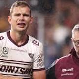 Disaster for NSW as Manly star Tom Trbojevic dislocates his shoulder during clash with the Eels - and Dally M winner is ...