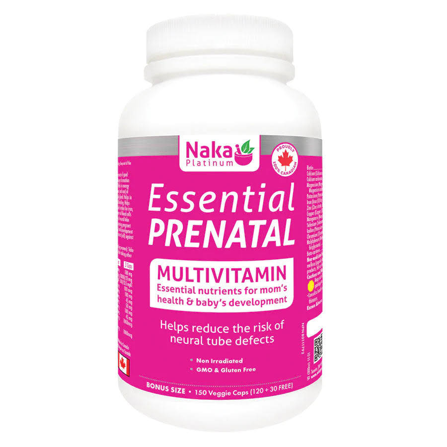 Essential Prenatal Multivitamin - 150 Vcaps + Bonus Item