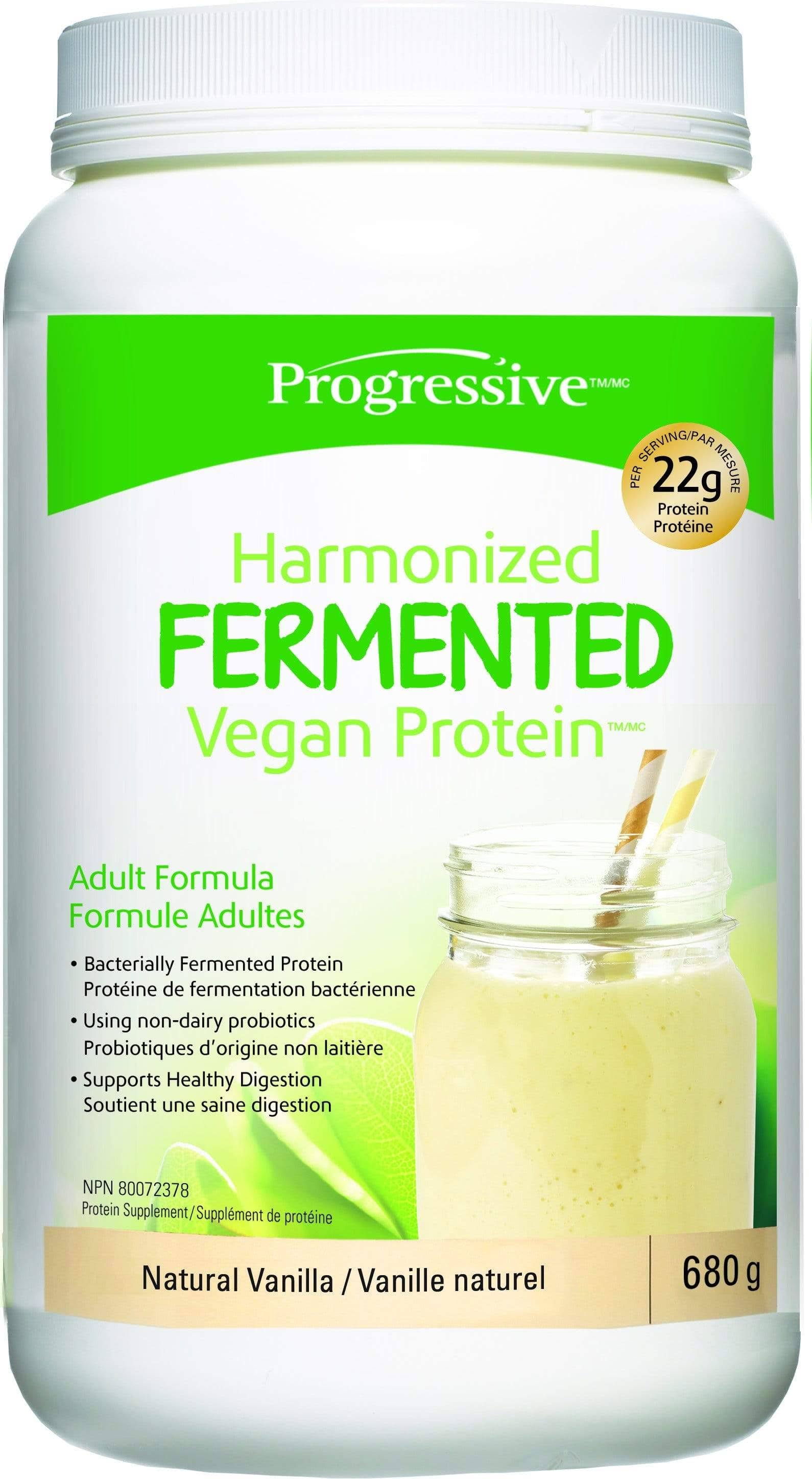 Progressive Harmonized Fermented Vegan Protein Natural Vanilla 680g