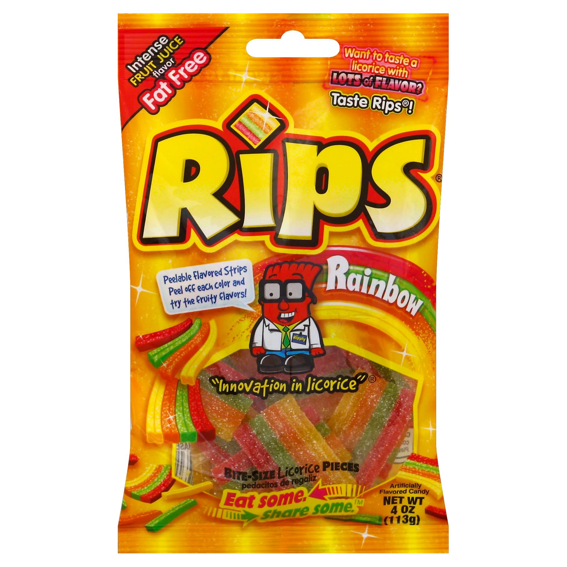 Rips Rainbow Bite-Size Licorice