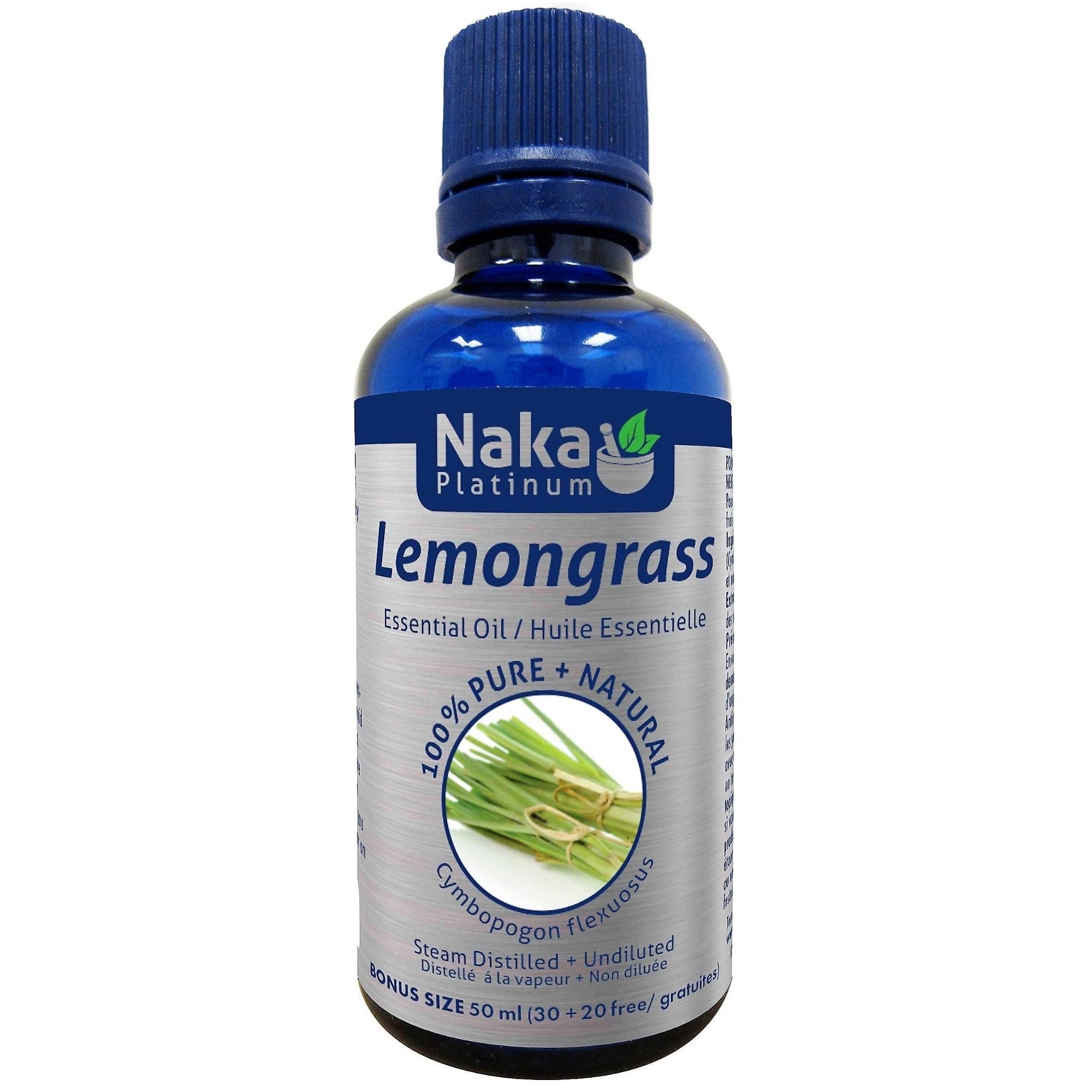 100% Pure Lemongrass Essential Oil - 50ml + Bonus