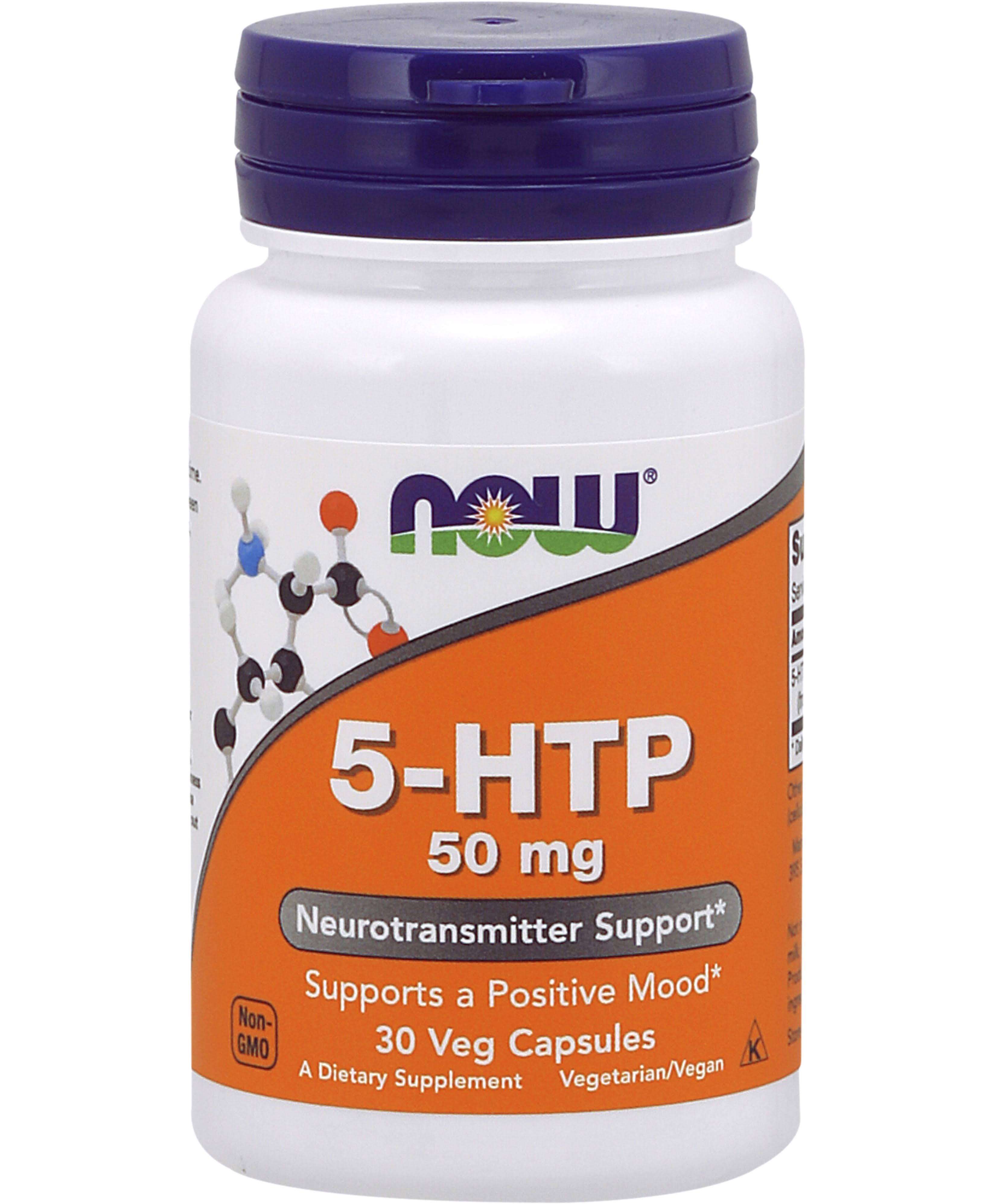 Now Foods 5-HTP 50mg Neurotransmitter Support - 30 Capsules