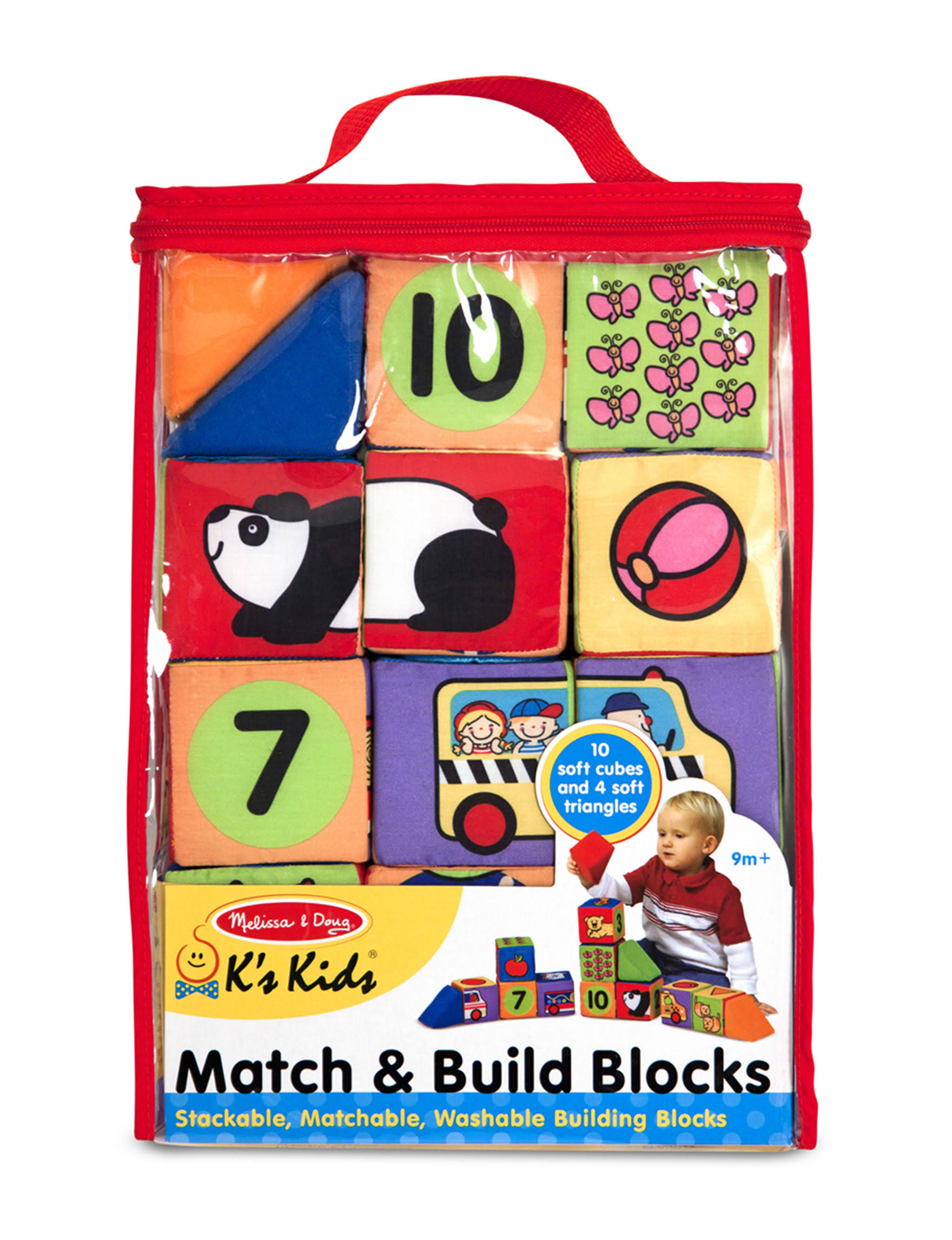 Melissa and Doug Match and Build Blocks Set