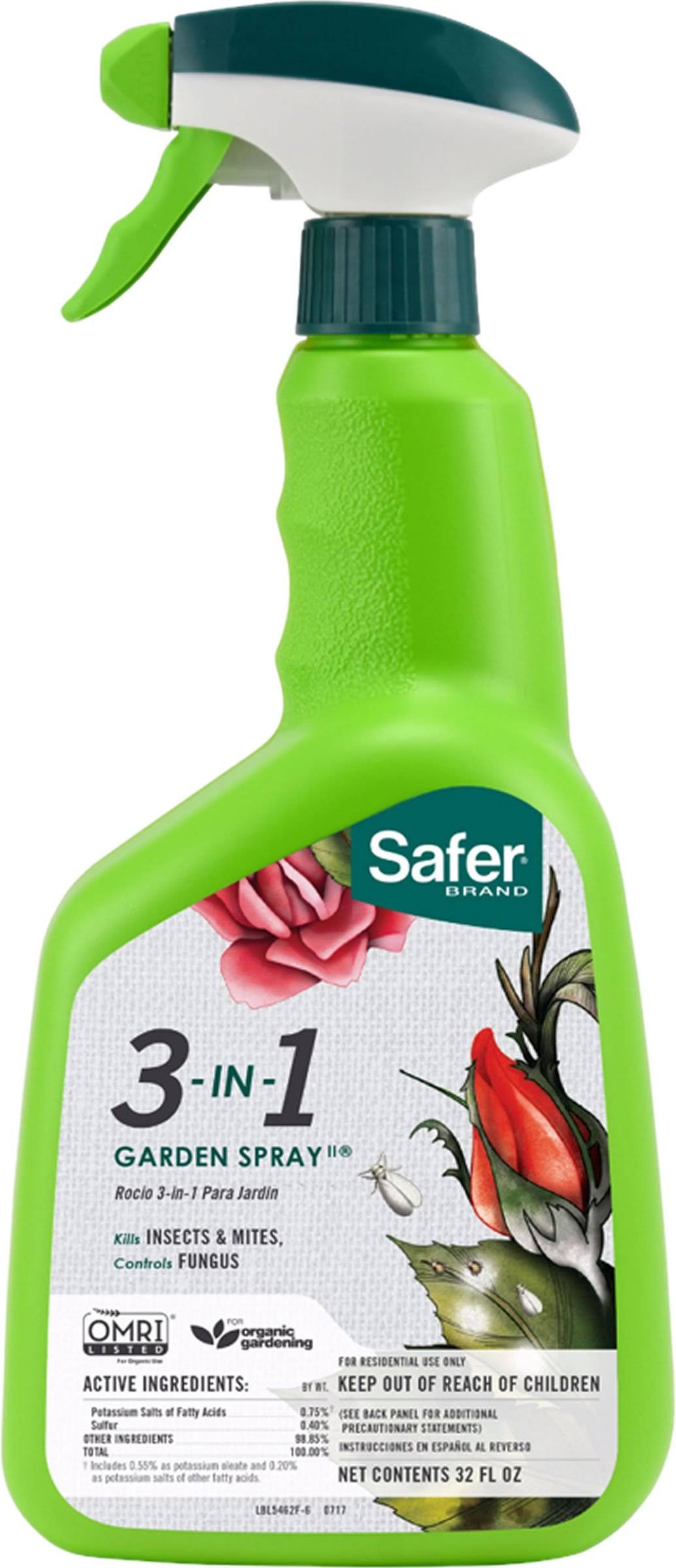 Safer Brand 3 in 1 Garden Spray - 32oz