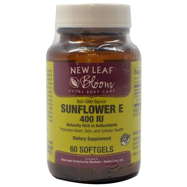 Sunflower Vitamin E 400 IU Antioxidants Dietary Supplement - 60 Softgel
