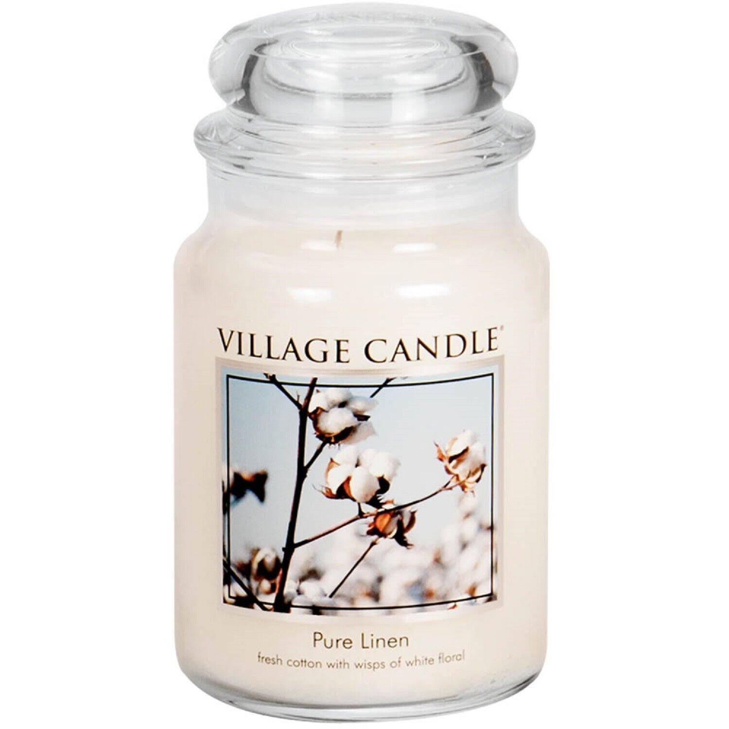 Village Candle Pure Linen 26 oz Candle Jar #124026339