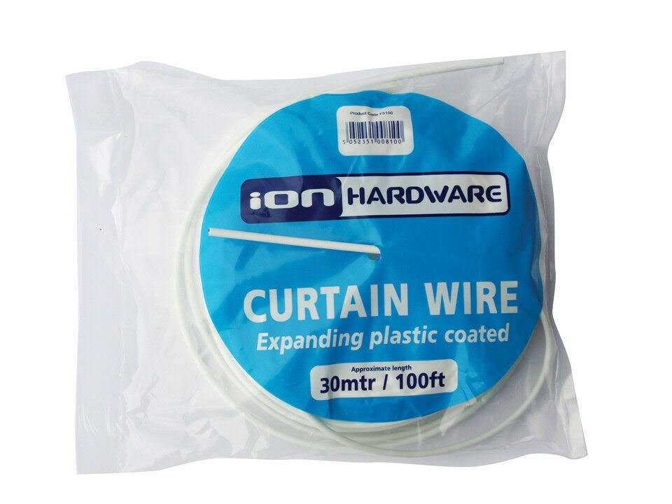 Expanding Curtain Wire Plastic Coated 30m