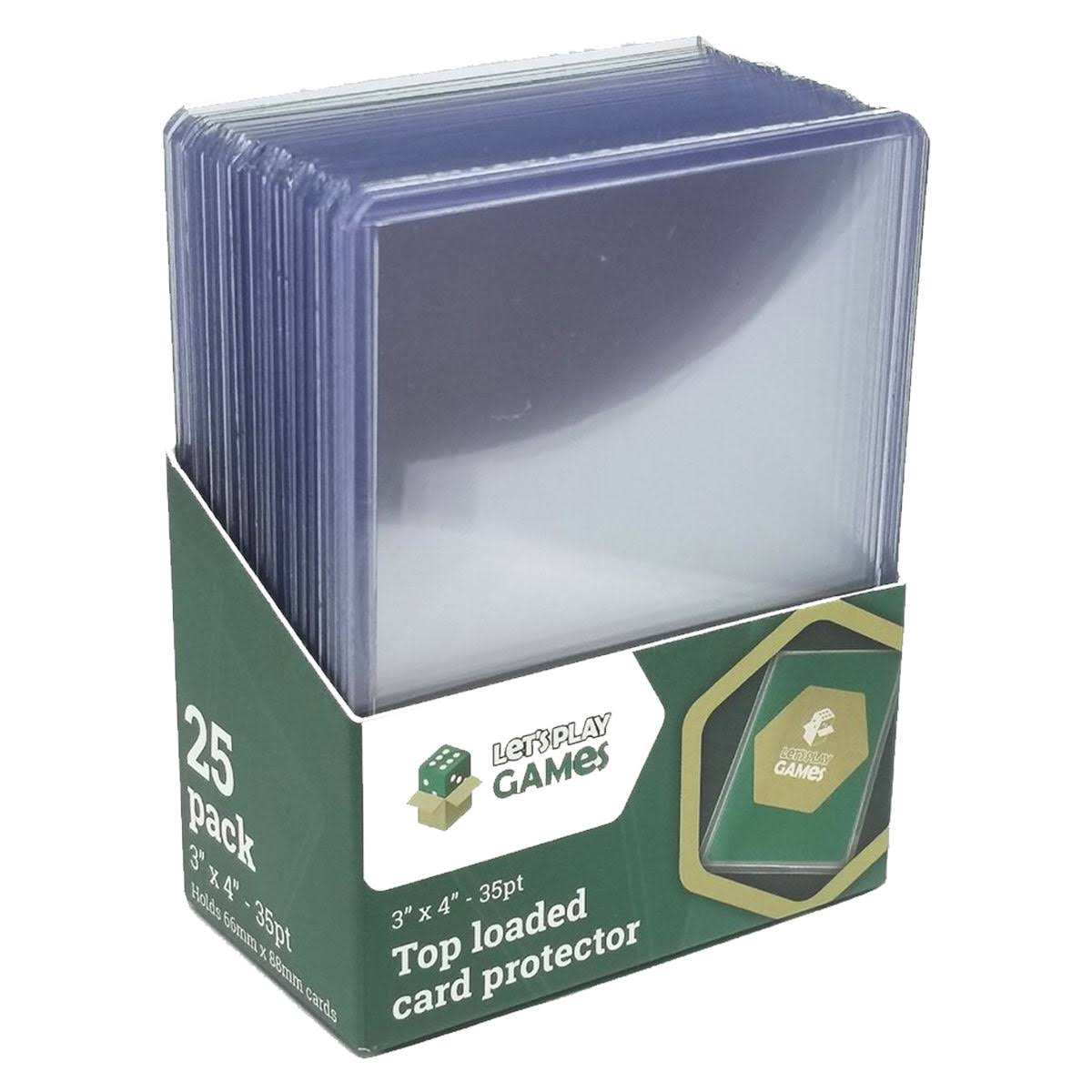 LPG Top Loader Card Protector 3"x4" 35pt (25) | Ozzie Collectables