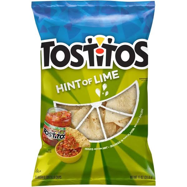 Tostitos Tortilla Chips, Hint of Lime - 11 oz
