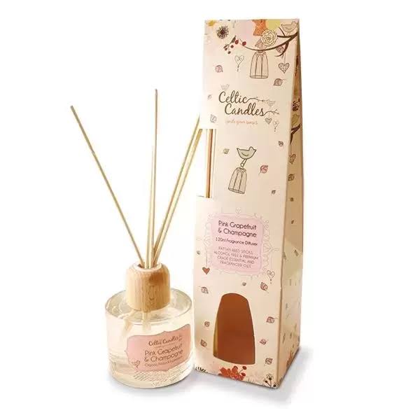 Celtic Candles Pink Grapefruit & Champagne Reed Diffuser