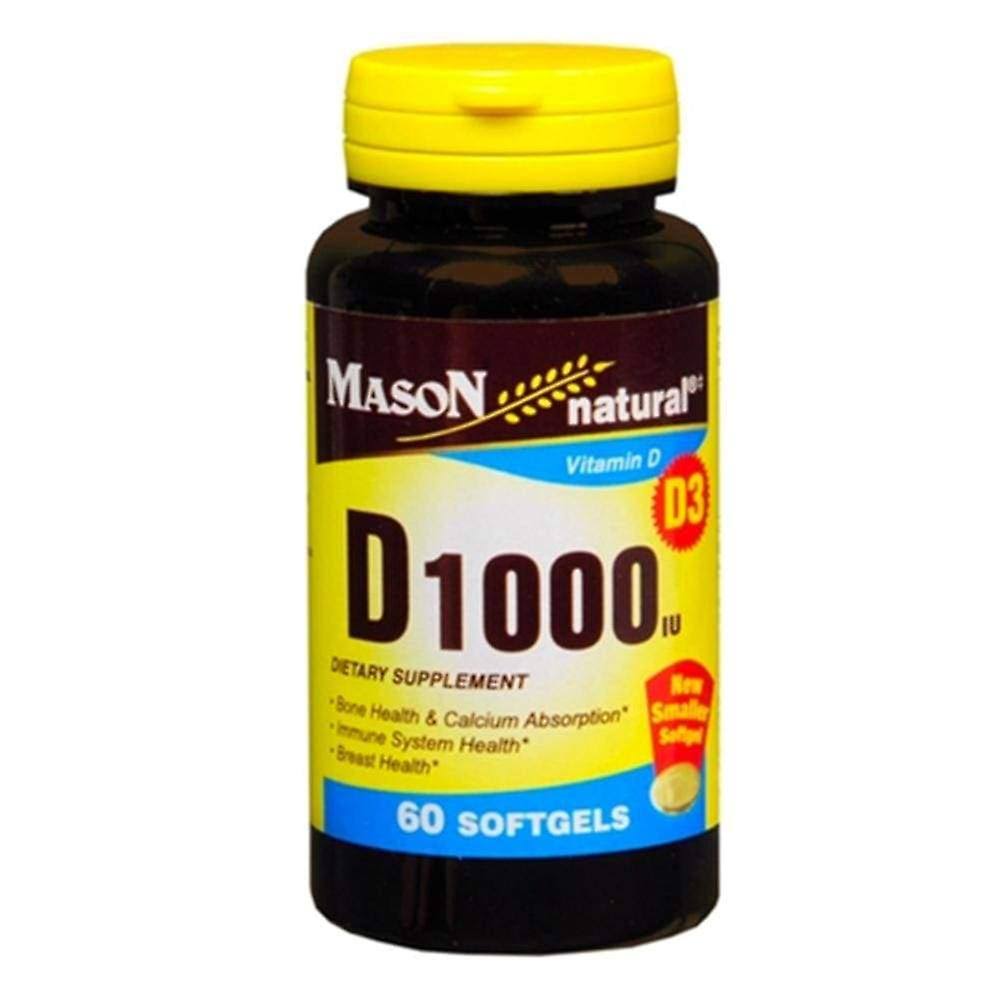 Mason Natural Vitamin D 1000 IU Supplement - 60 Count