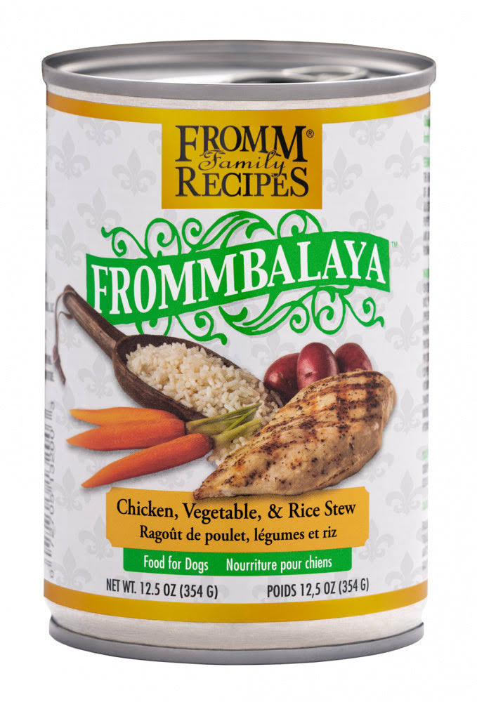 Fromm Frommbalaya Chicken, Vegetable, Rice Stew Canned Dog Food - 12.5 oz, Case of 12