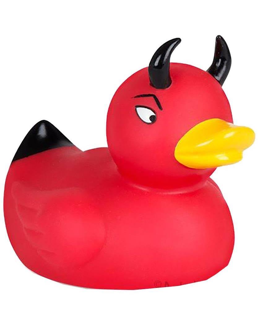 Archie McPhee Devil Duckie Rubber Duck Toy