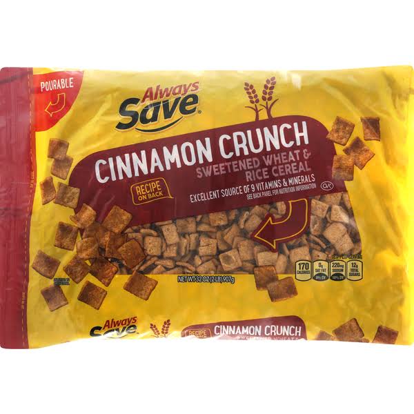 Always Save Cereal, Cinnamon Crunch