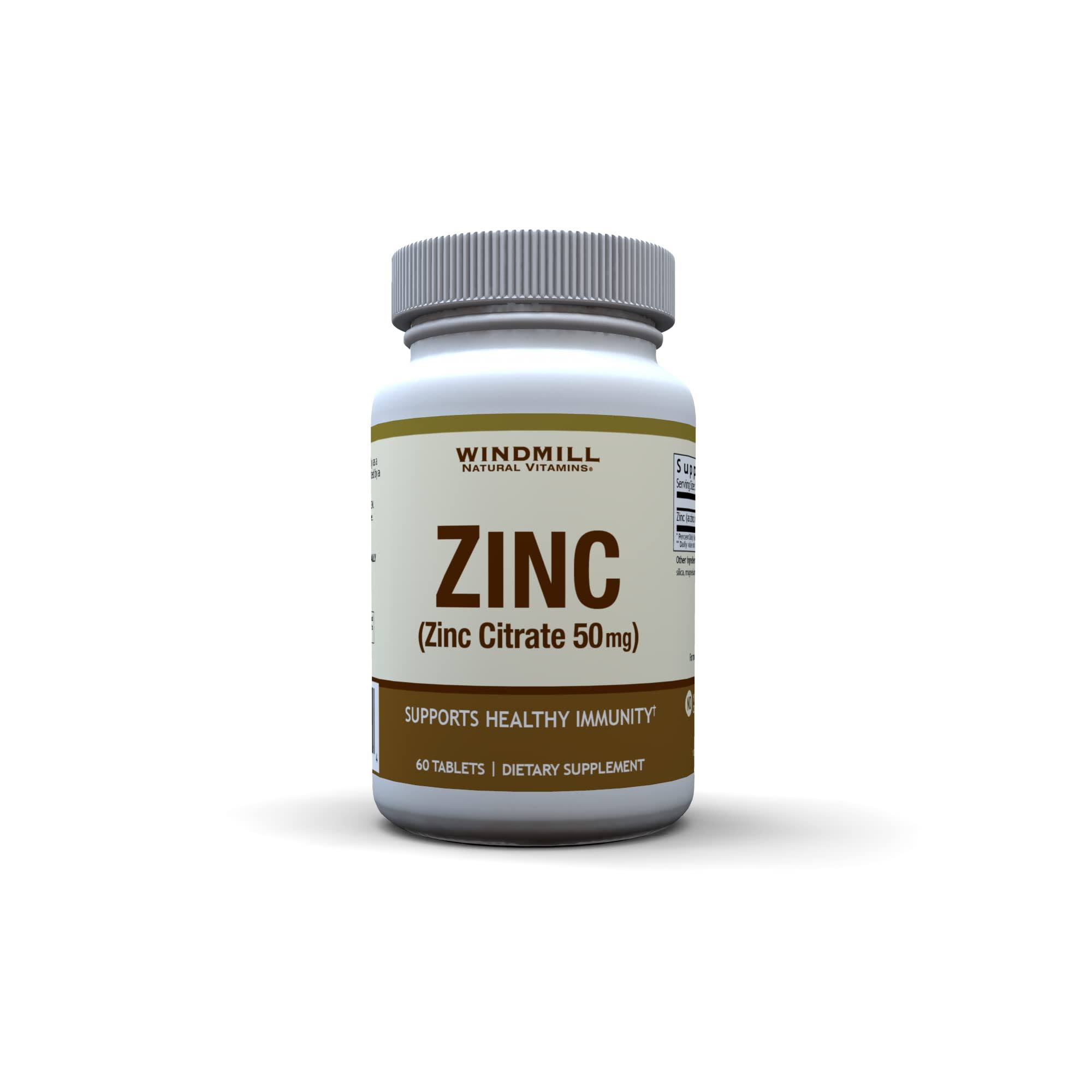 Zinc citrate 60 Tabs 50 MG by Windmill Health