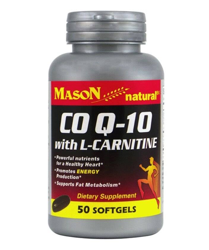 Mason Natural CoQ10 with L-Carnitine Supplement - 50 Softgels
