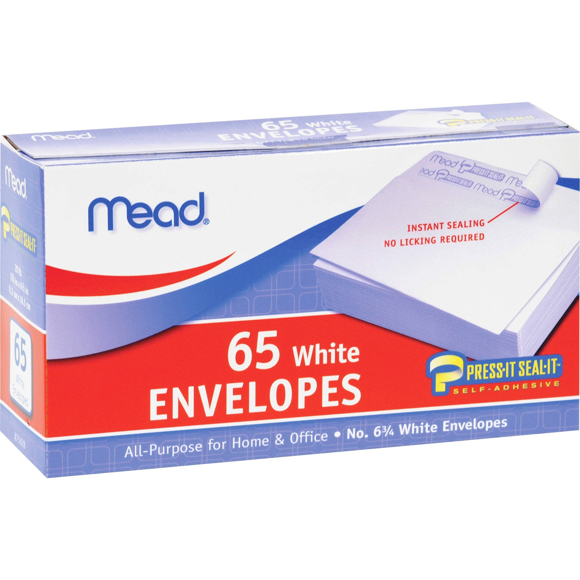 Mead Press-it Seal-it Envelopes - White, x65