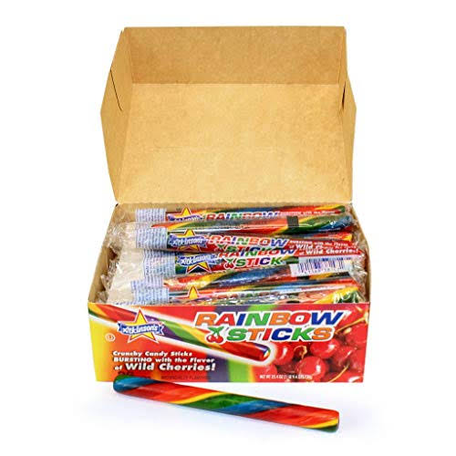 Rainbow Sticks Candy - 36 per Pack -- 12 Packs per case.