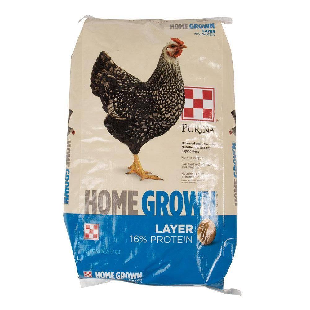 Purina Home Grown 3004806-206 Poultry FEED, Pellet, 50 lb