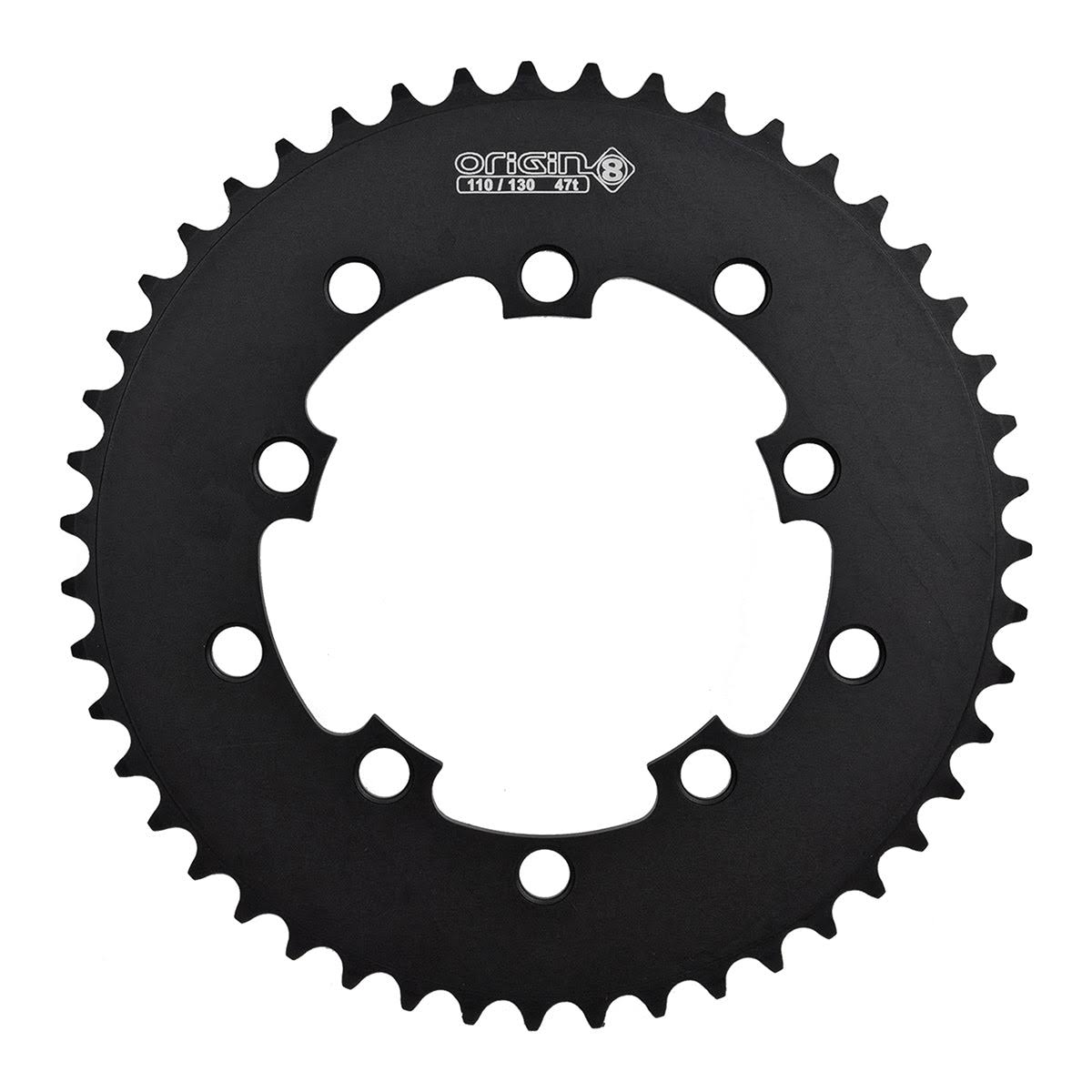 Origin-8 BMX/SS/FIXIE Chainrings Chainring 10H Or8 47T 110/130 Blk 3/32