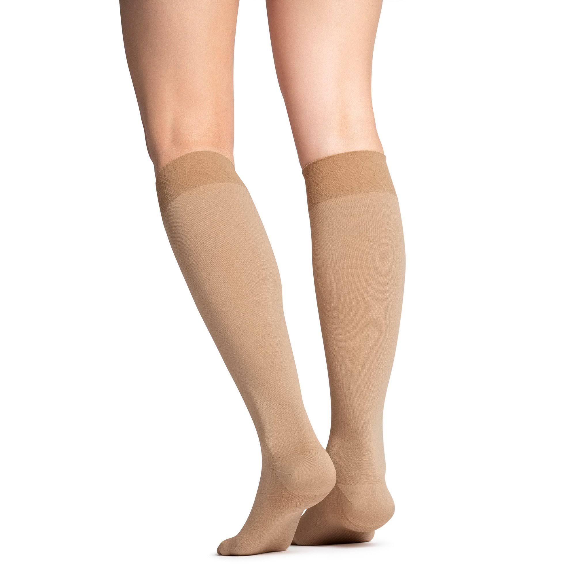 Jobst Maternity Opaque Compression Knee High 20-30 mmHg Closed Toe Caramel / Small