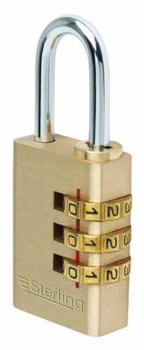 Sterling Cpl130 Brass Combination Padlock - 3 Dial, 30mm