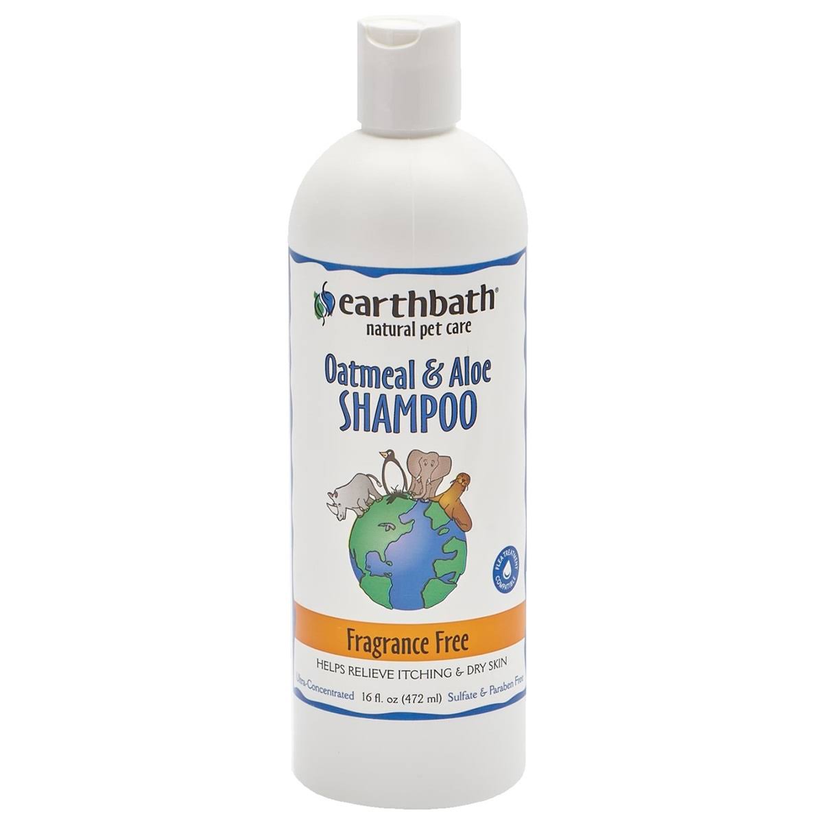 Earthbath Dog Shampoo - Oatmeal & Aloe, 472ml