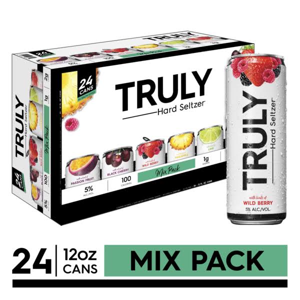 Truly Hard Seltzer, Assorted, Mix Pack - 24 pack, 12 fl oz cans