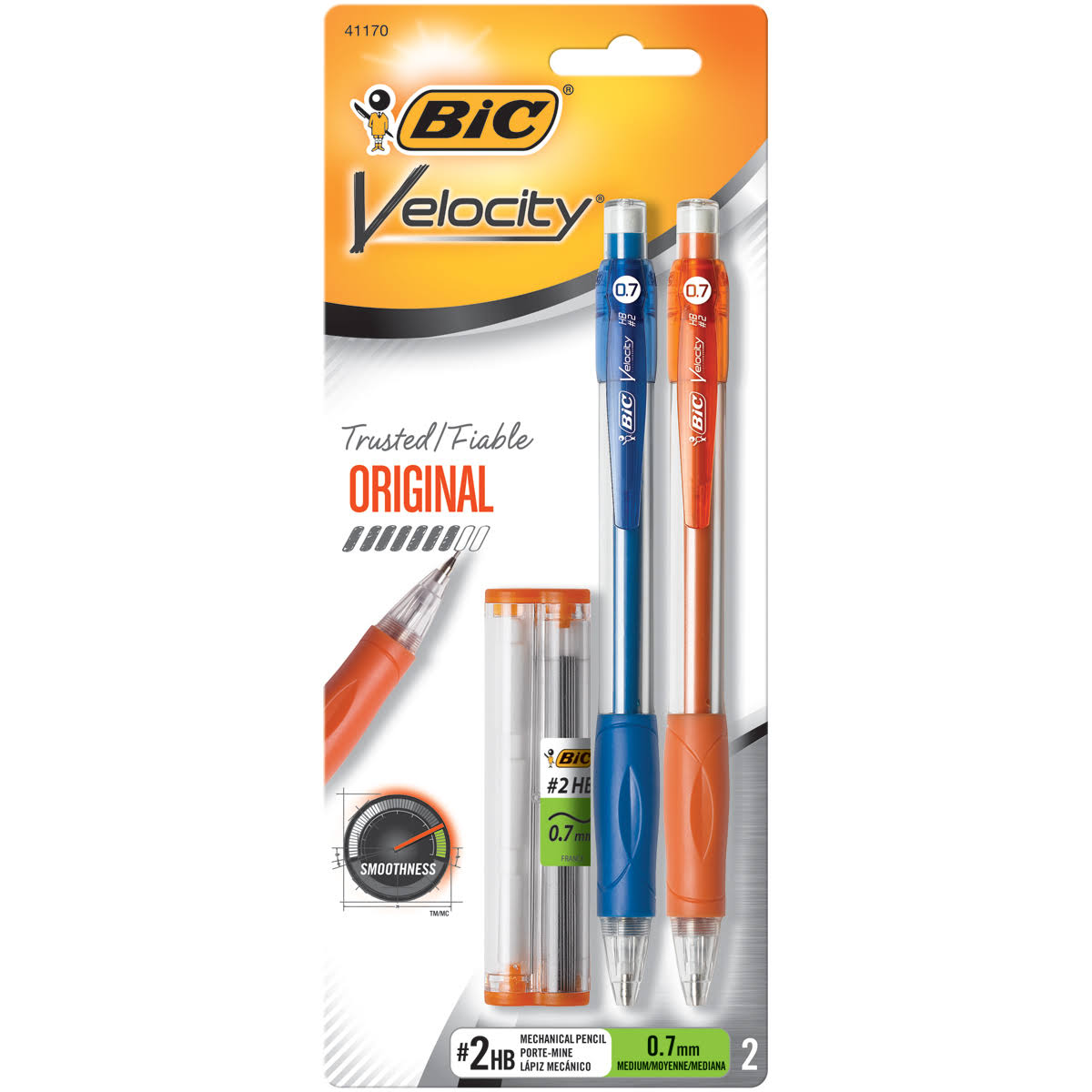 Bic Velocity Mechanical Pencils Blister Pack - 0.7mm