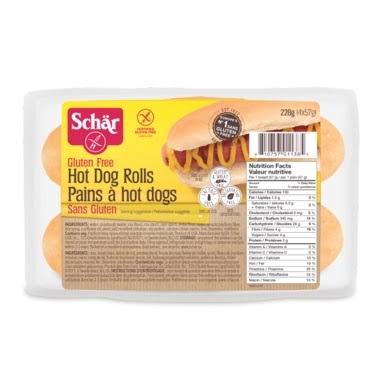 Schar Gluten Free Hot Dog Rolls 4 Packs