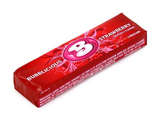 Bubblicious Bubble Gum - Strawberry Flavor