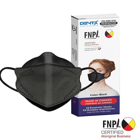 Dentx Face Mask 5 Layer Respirators FN-N95-510 - Black