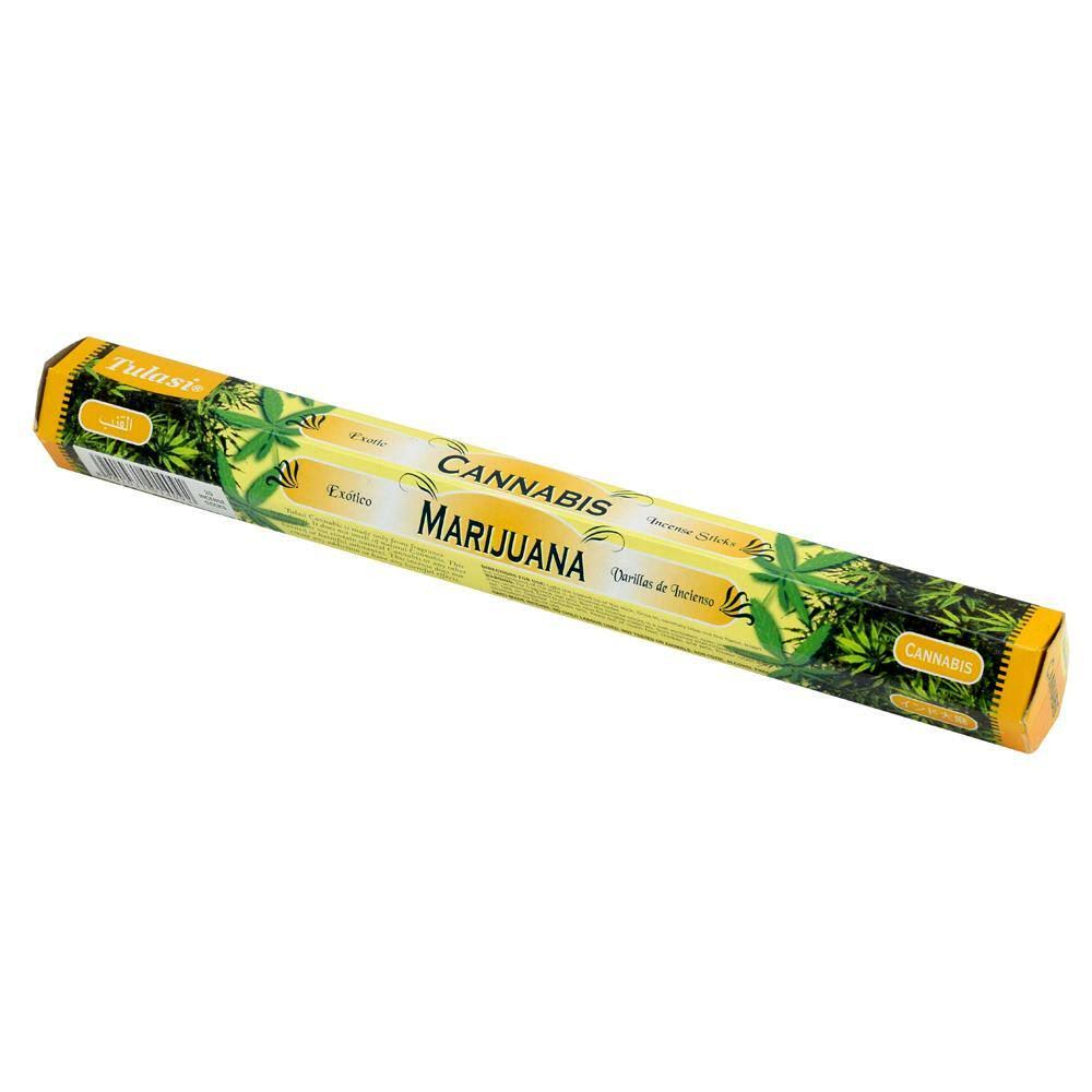 Tulasi Cannabis Incense Hexagonal Sticks - 20 Count - Greenbay Essentials - Delivered by Mercato