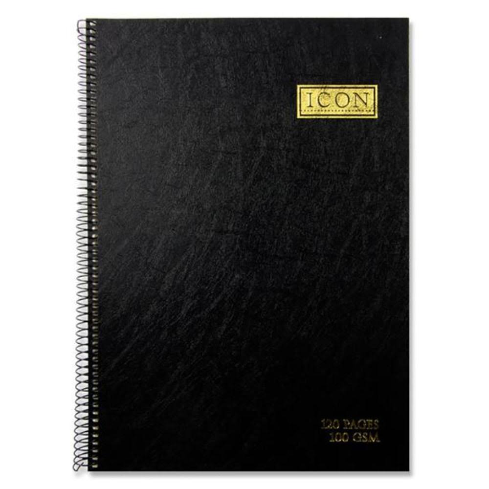 Icon Sketch Pad - Black, 120 Pages