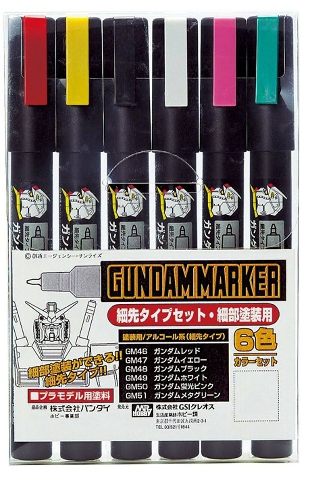 GSI Creos Gundam Marker - Ultra Fine, 6ct